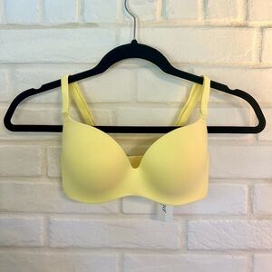 NWT Soma Enbliss Push-up Padded Underwire Demi Bra 32 C Lemonade Back Hook #0089